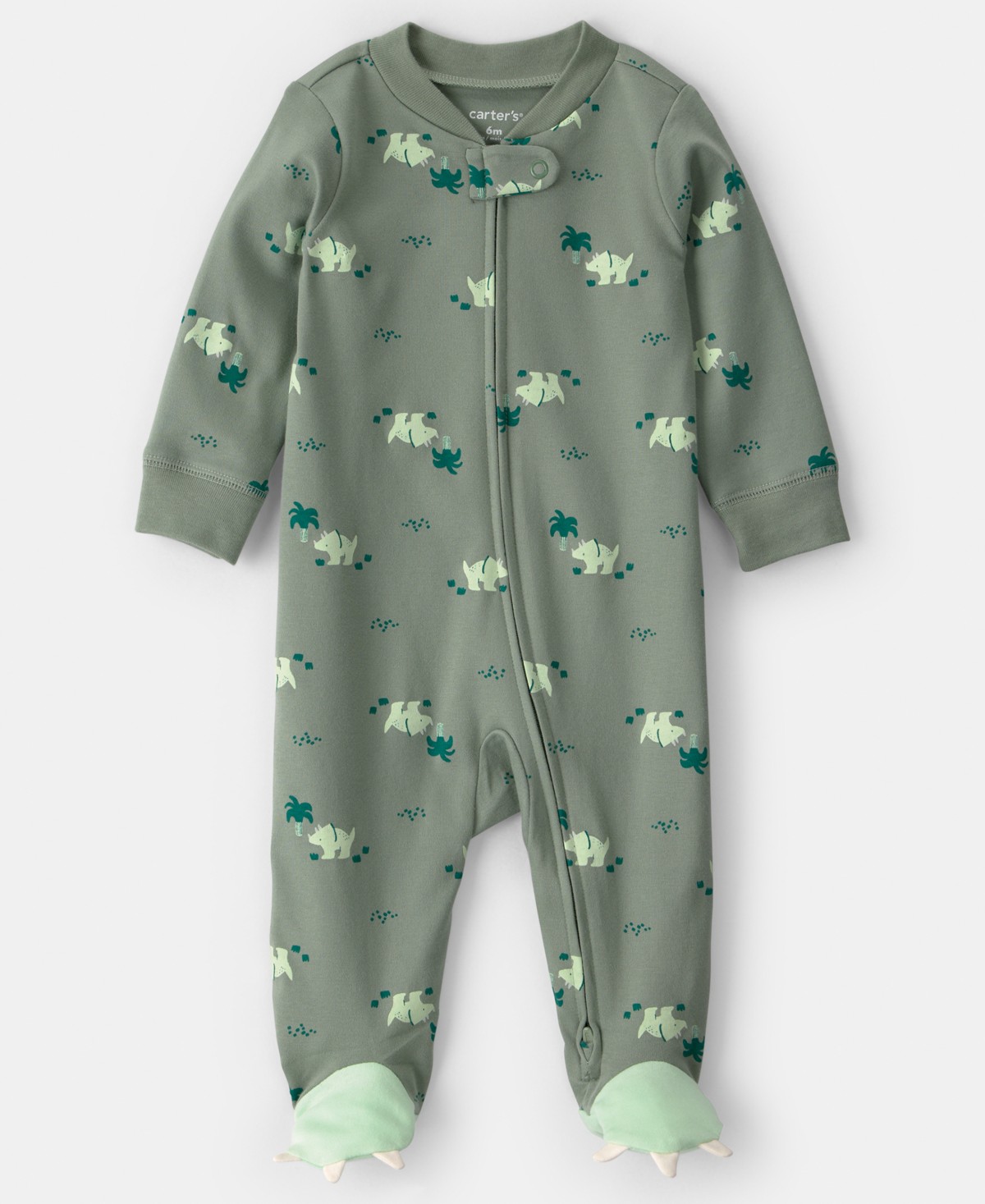 Carter's Baby Boys' Dinosaurs Two-Way Zip One-Piece Sleep & Play Pajama — фото 1