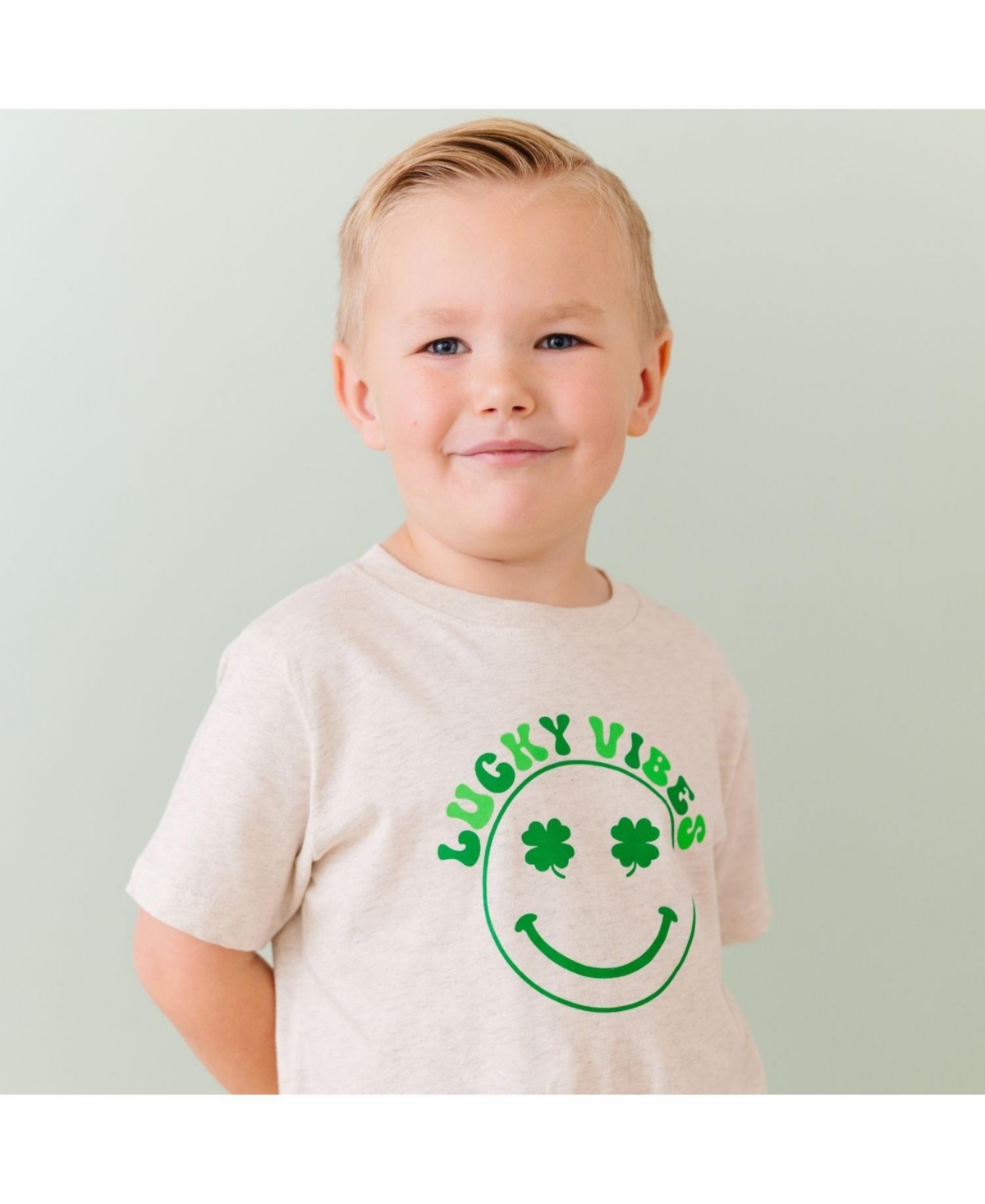 Sweet Wink Toddler Boys Lucky Vibes St. Patrick's Day Short Sleeve T-Shirt