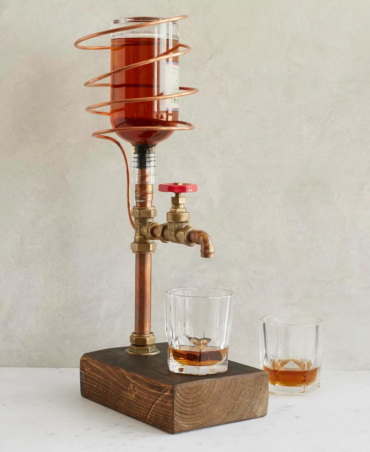 Uncommon Goods Industrial Brass & Copper Drink Dispenser