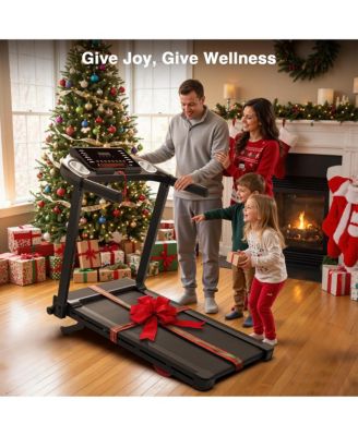 Foldable Treadmill with Auto Incline, 2.5HP Walking Treadmill for Home, 15% Incline Treadmill with Handles, 300 lbs Capacity