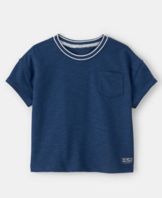 Boys' Toddler 2T-5T French Terry Pocket Short-Sleeve T-Shirt