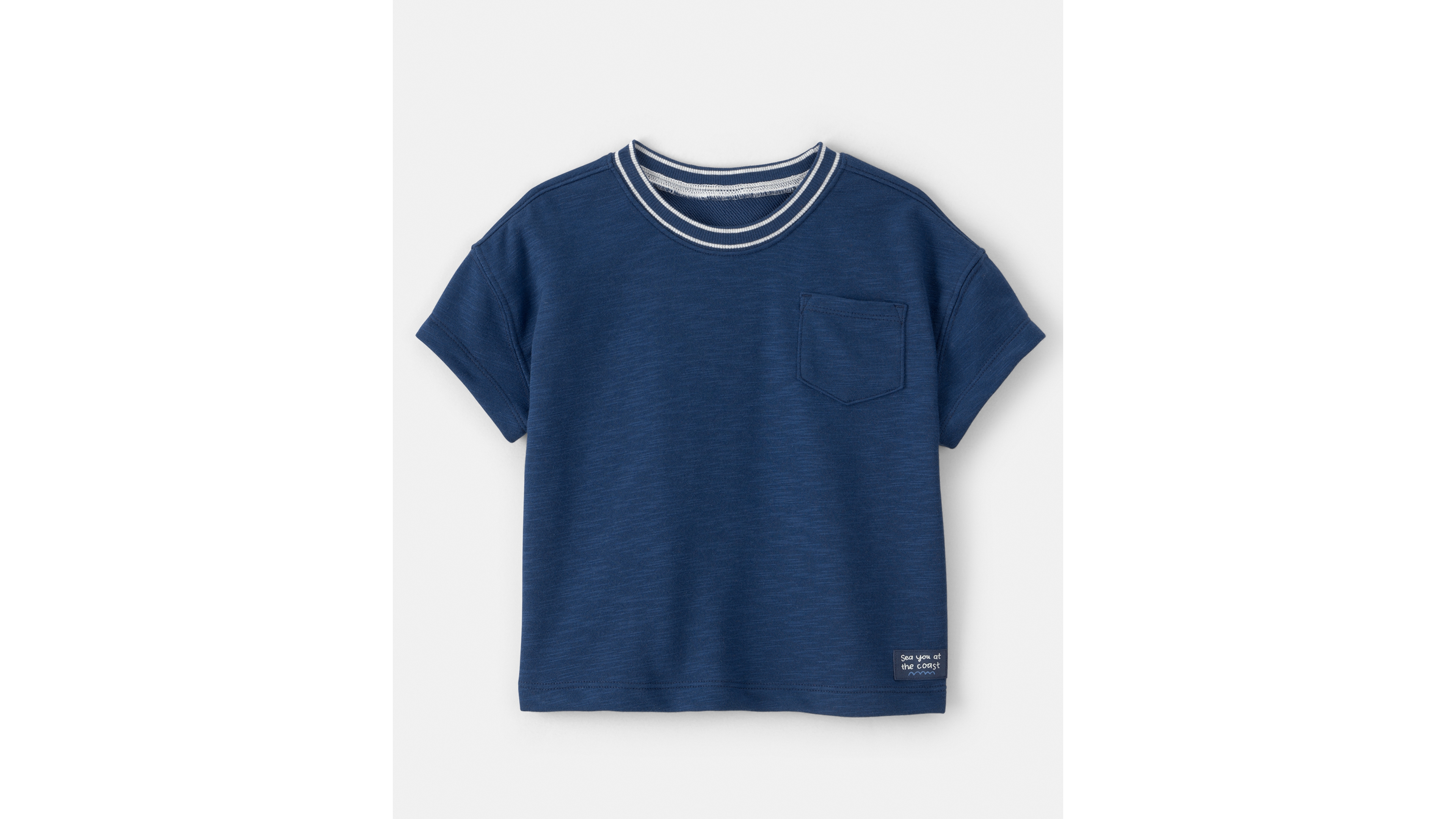 Carter's Boys' Toddler 2T-5T French Terry Pocket T-Shirt