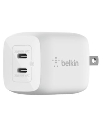 BoostCharge Pro Dual USB-C GaN Wall Charger with PPS 45W