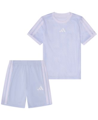Baby Boys' Short-Sleeve Printed T-Shirt and Shorts, 2-Piece Set