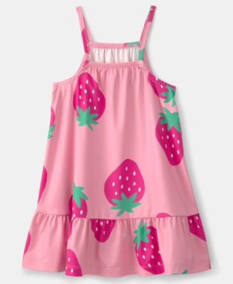 Girls' Toddler 2T-5T Strawberry Swim Dress