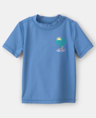 Boys' Toddler 2T-5T Palm Tree Short-Sleeve Rashguard