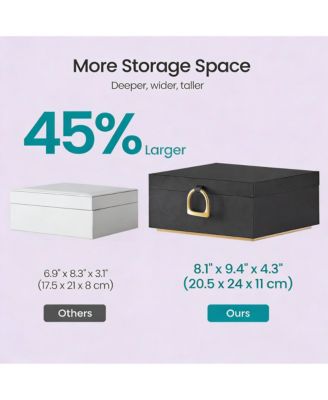 2-Drawer Jewelry Box with Floating Base