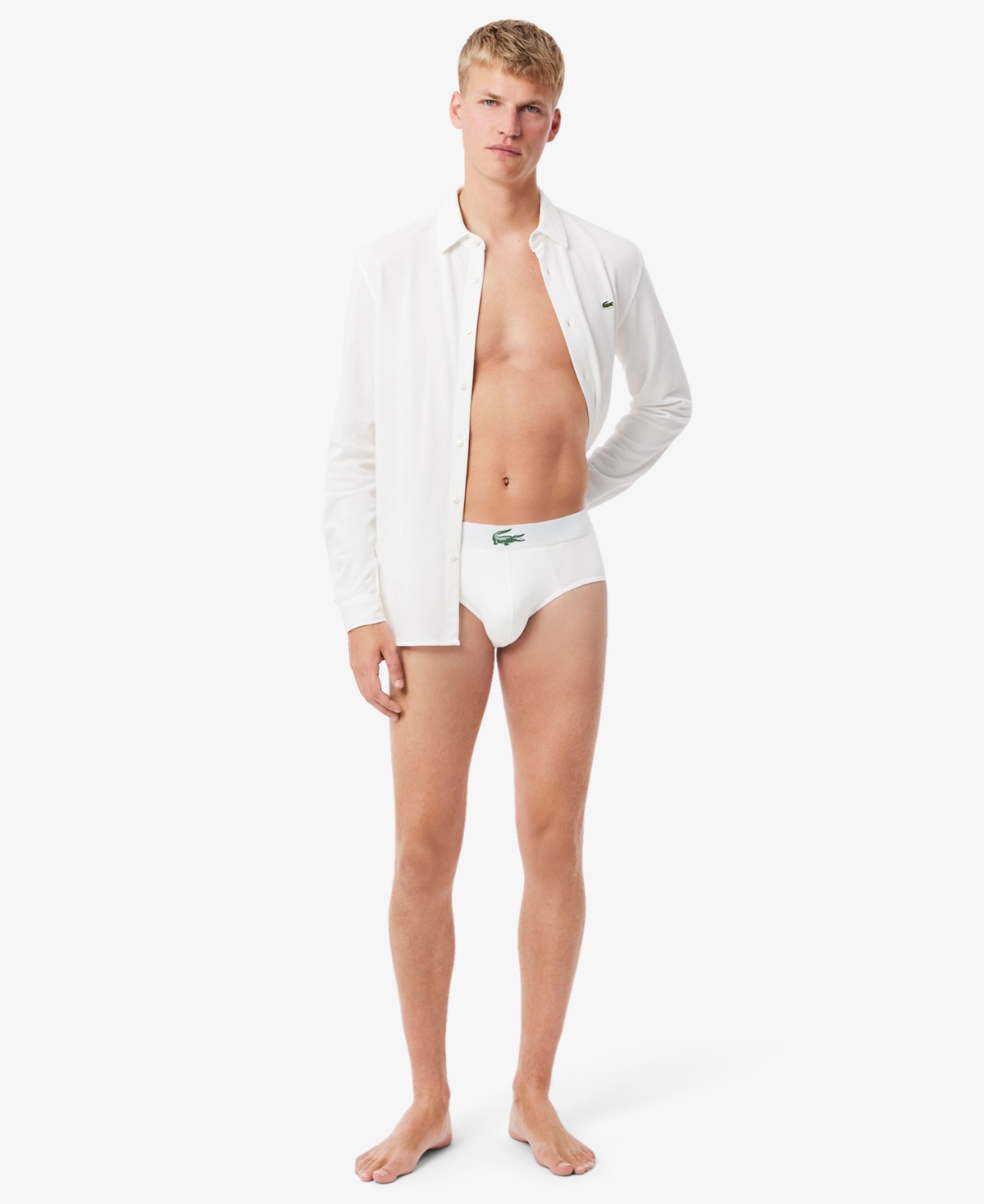Lacoste Men's Regular-Fit Briefs, 3-Pack