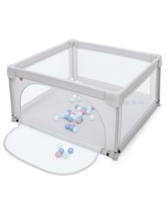 Baby Playpen Large Safety Play Center Yard w/ 50 Ocean Balls