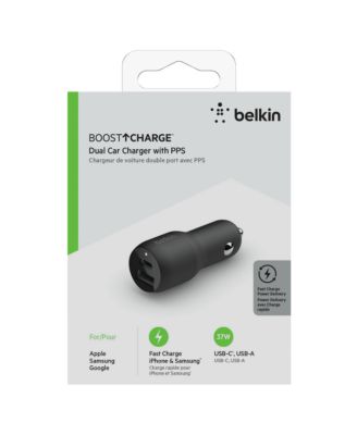 BoostCharge Dual Port Car Charger with PPS 37W
