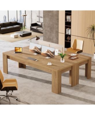 78.7-Inch Extra Long Computer Desk, Two Person Desk, Double Gaming Desk for 2 People, Workstaion