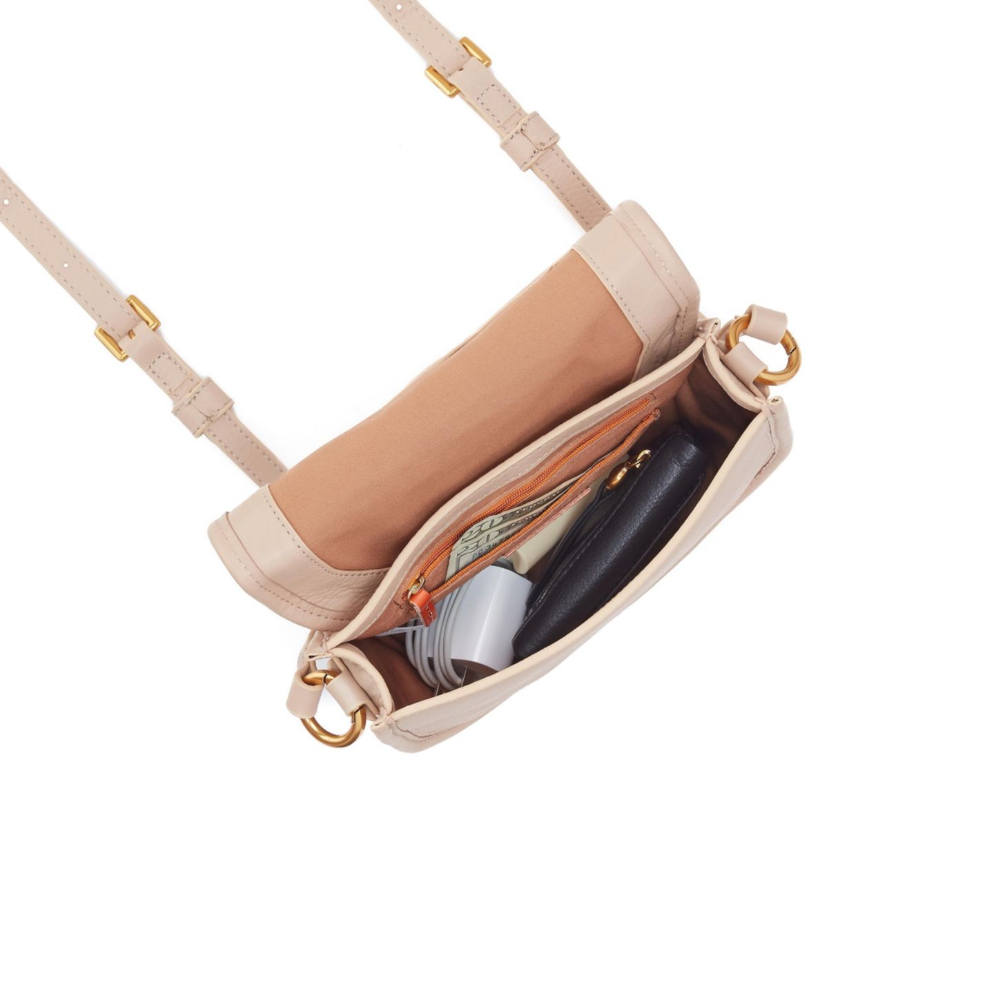 Женская сумка HOBO Kiva Small Pebbled Leather Crossbody, цвет: Стоунвош — фото 3