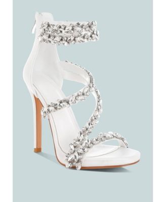 Womens Korna Diamante Embellished Stiletto Heel Sandals