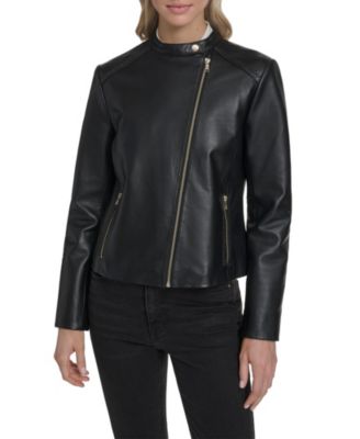 Women's Stand Collar Racer Jacket