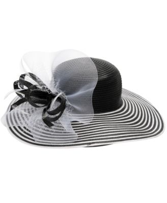 Striped Wide Brim Hat