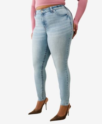 Plus Jennie Mid Rise Skinny Big T Flap Jeans