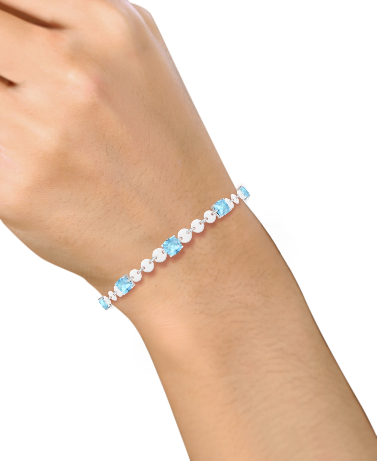 Macy's Amethyst (4-1/2 ct. t.w.) Bracelet Sterling Silver (Also Available Sapphire, Citrine, Blue Topaz)