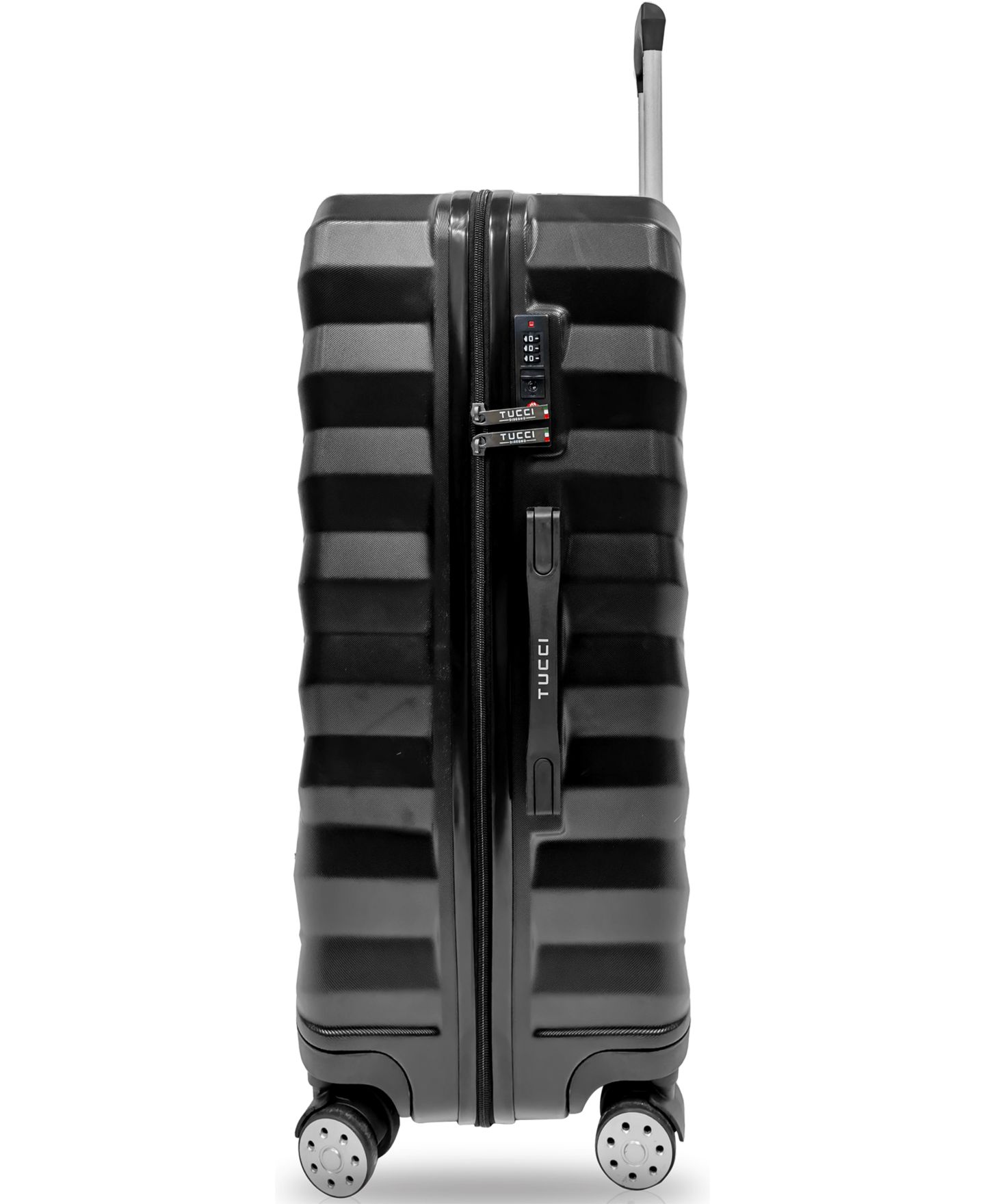 Чемоданы Tucci Italy Storto 3-Pc. Hardside Luggage Set, цвет: Чёрный — фото 4