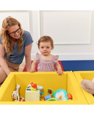 SoftZone Play Patch Toy Bins, Yellow, 2-Pack