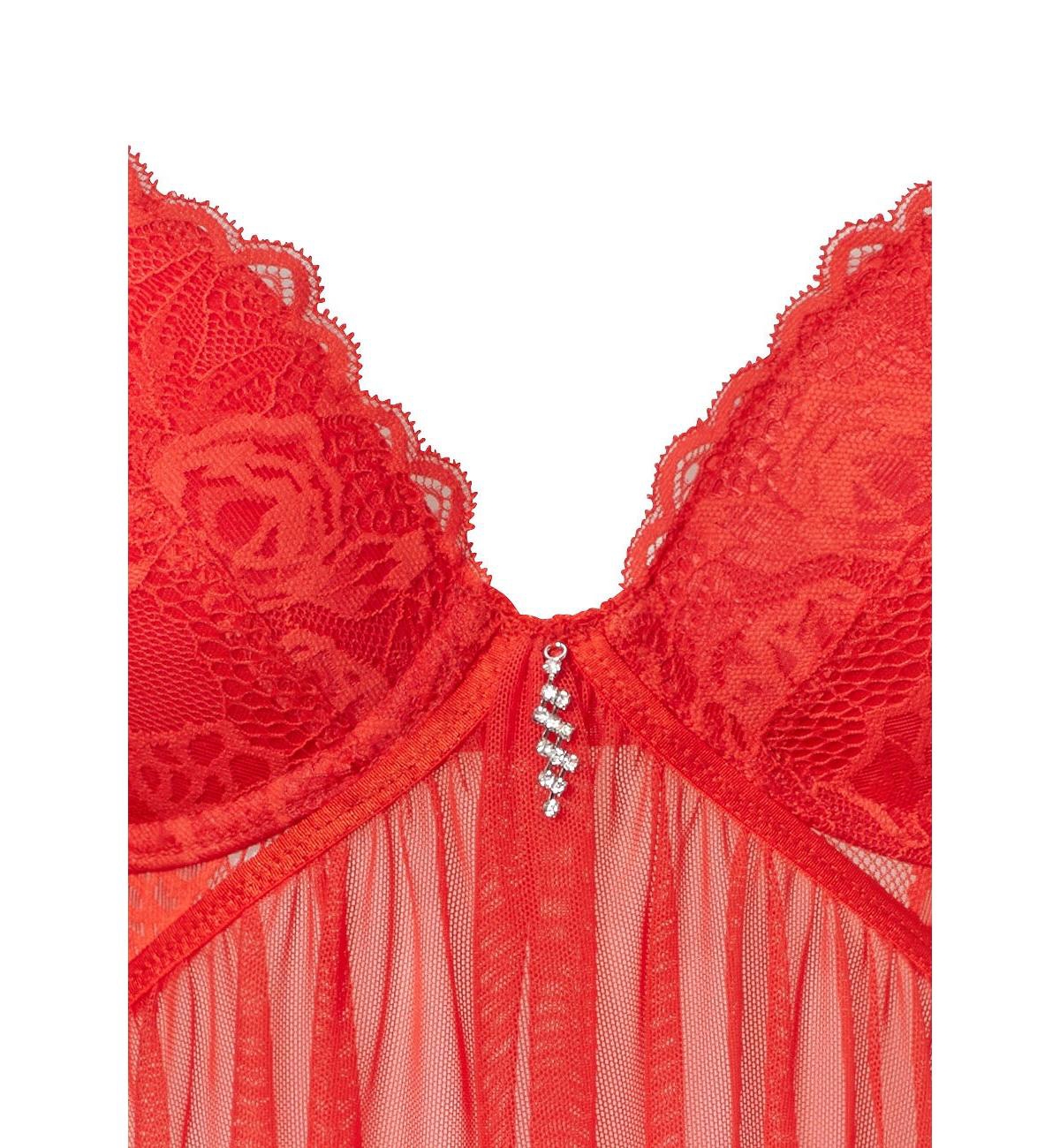 Lascana Women's Handkerchief Hem Negligee