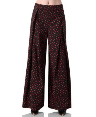 Women's Wide-Leg Polka Dot Pants