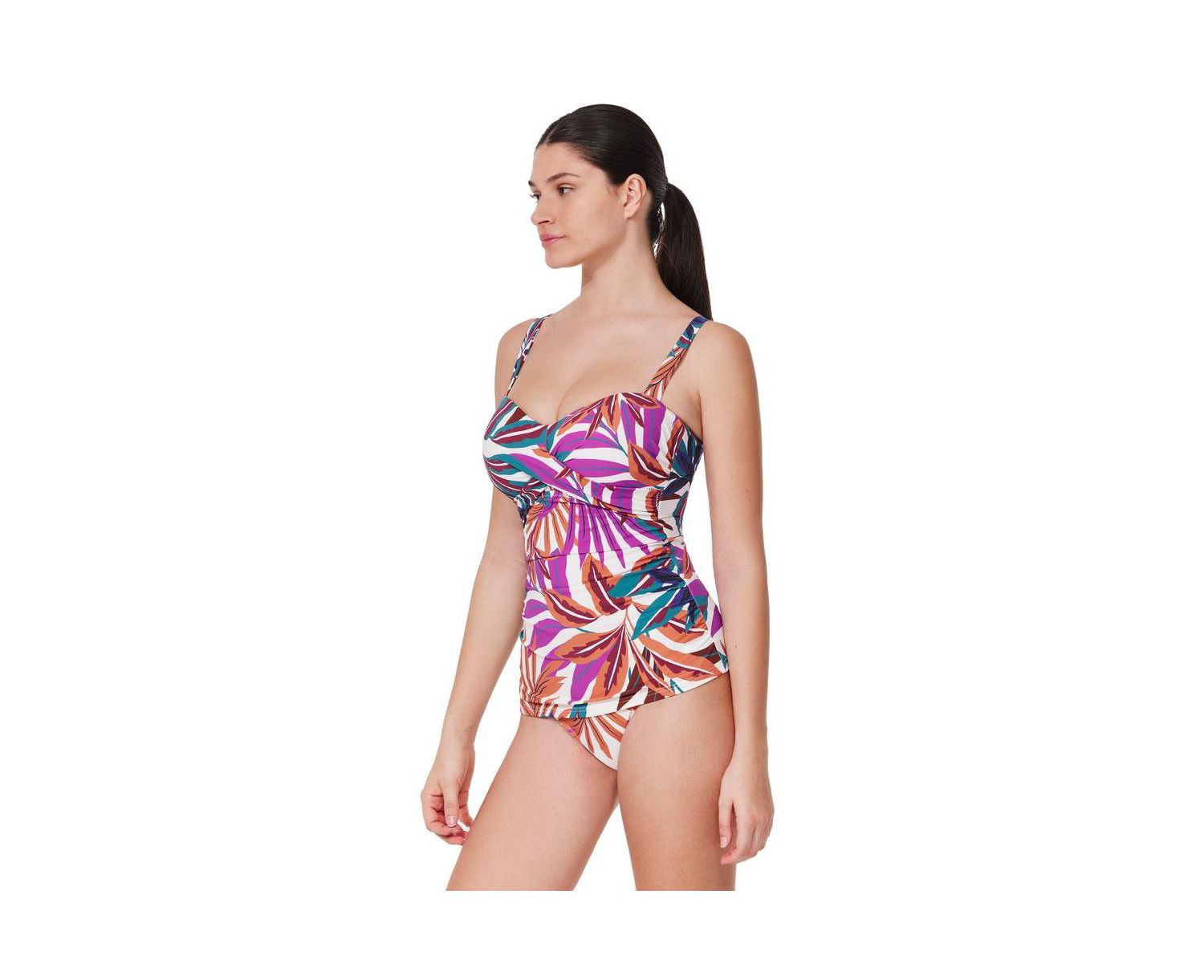 Women's Gottex Plantopia D-Cup Supportive Tankini Swim Top