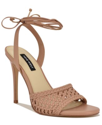 Women's Merta Woven Tie-Up High Stiletto Sandals