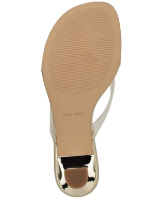 Women's Crisee Thong Kitten Heel Dress Sandals