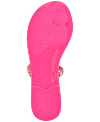 Women's Seashell Ornamented Toe Ring Flat Sandals