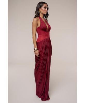 Women's Drape And Destiny Maxi Dress