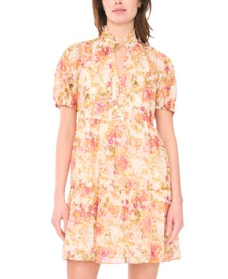 Women's Short-Sleeve Babydoll Dress