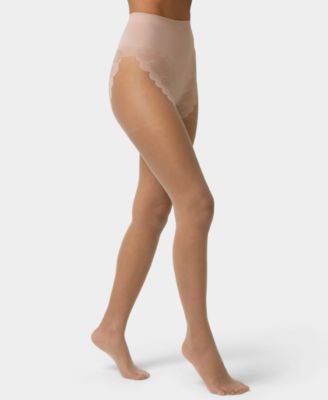 Women's  French Lace Control Top Pantyhose U5970N