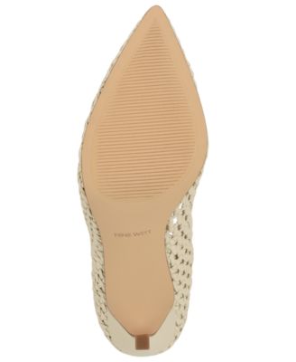 Women's Tatiana Woven Stiletto Pointy Toe Dress Pumps