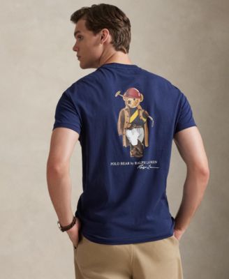 Men's Classic-Fit Bear Print Jersey T-Shirt