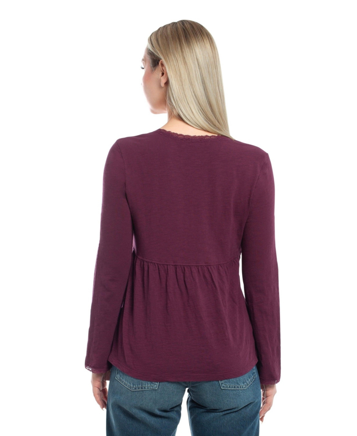 Wilt Clothing Women's V-Neck Long Sleeve Empire