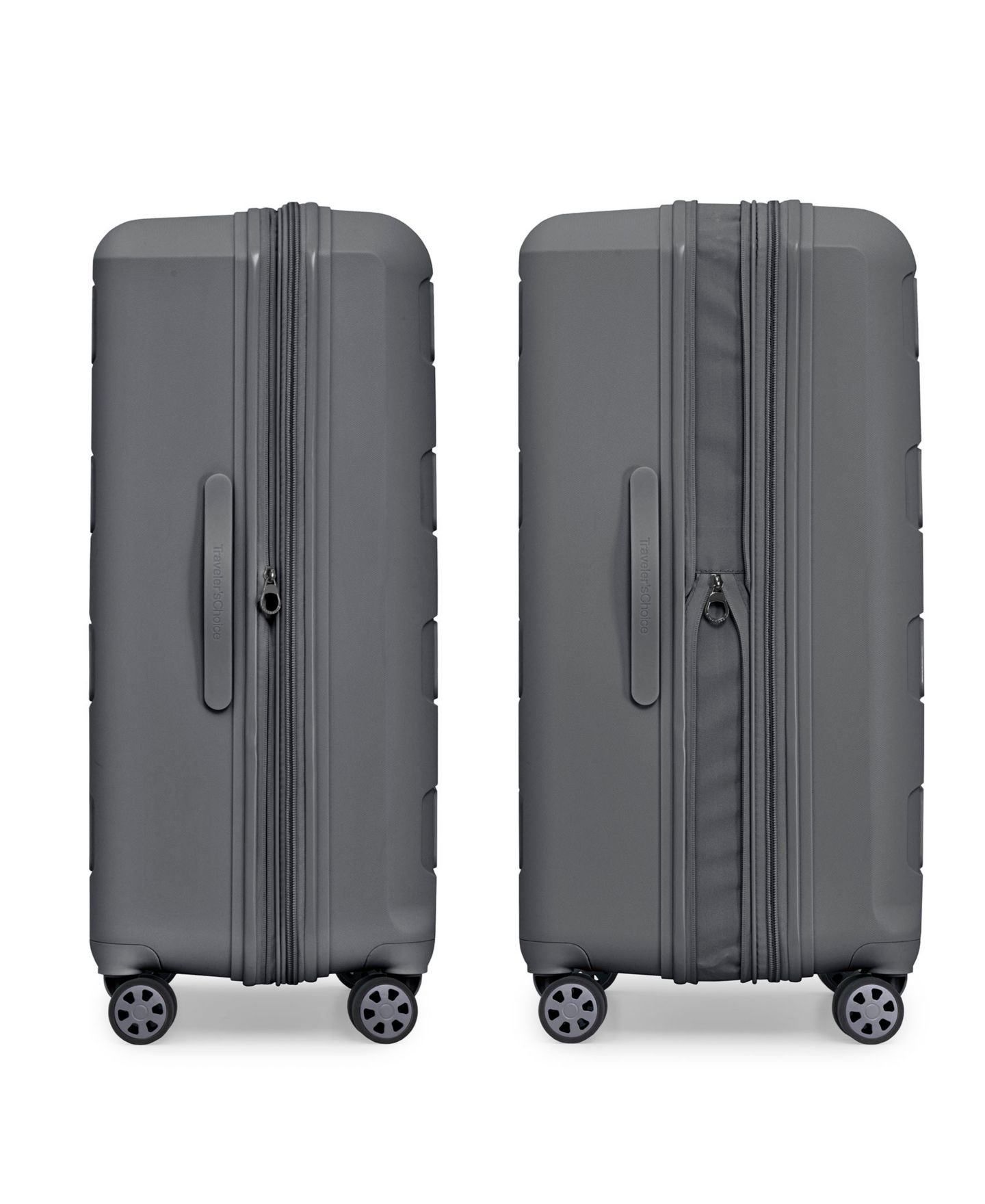 Чемоданы Traveler's Choice Pagosa 3-Pc. Hardside Expandable Spinner Luggage Set, цвет: Синий — фото 4