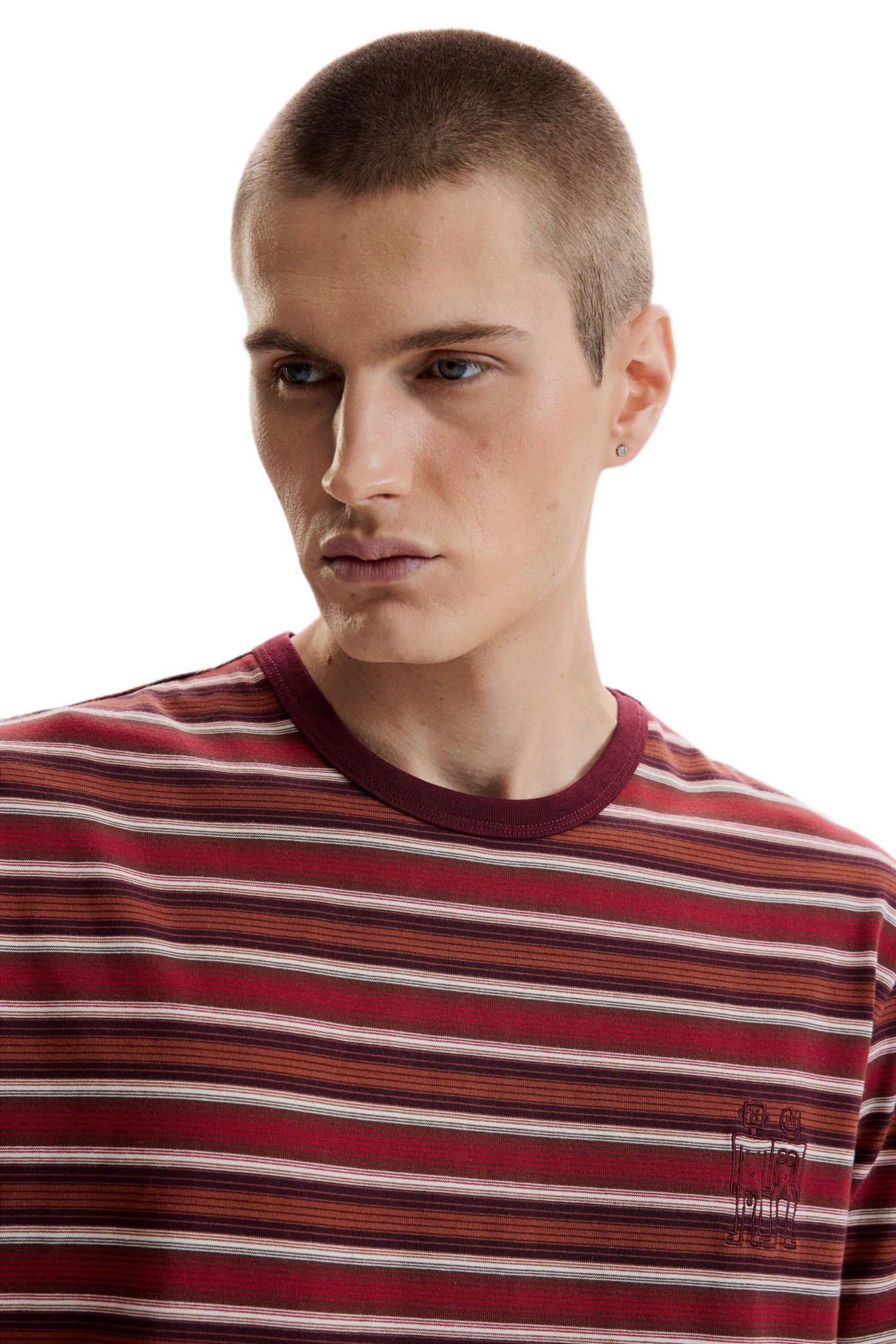Men's Striped knit t-shirt
