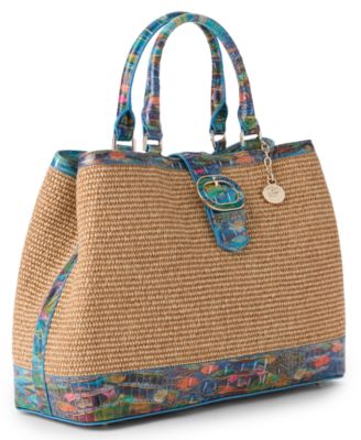 Denise Extra-Large Raffia Carryall Tote Bag