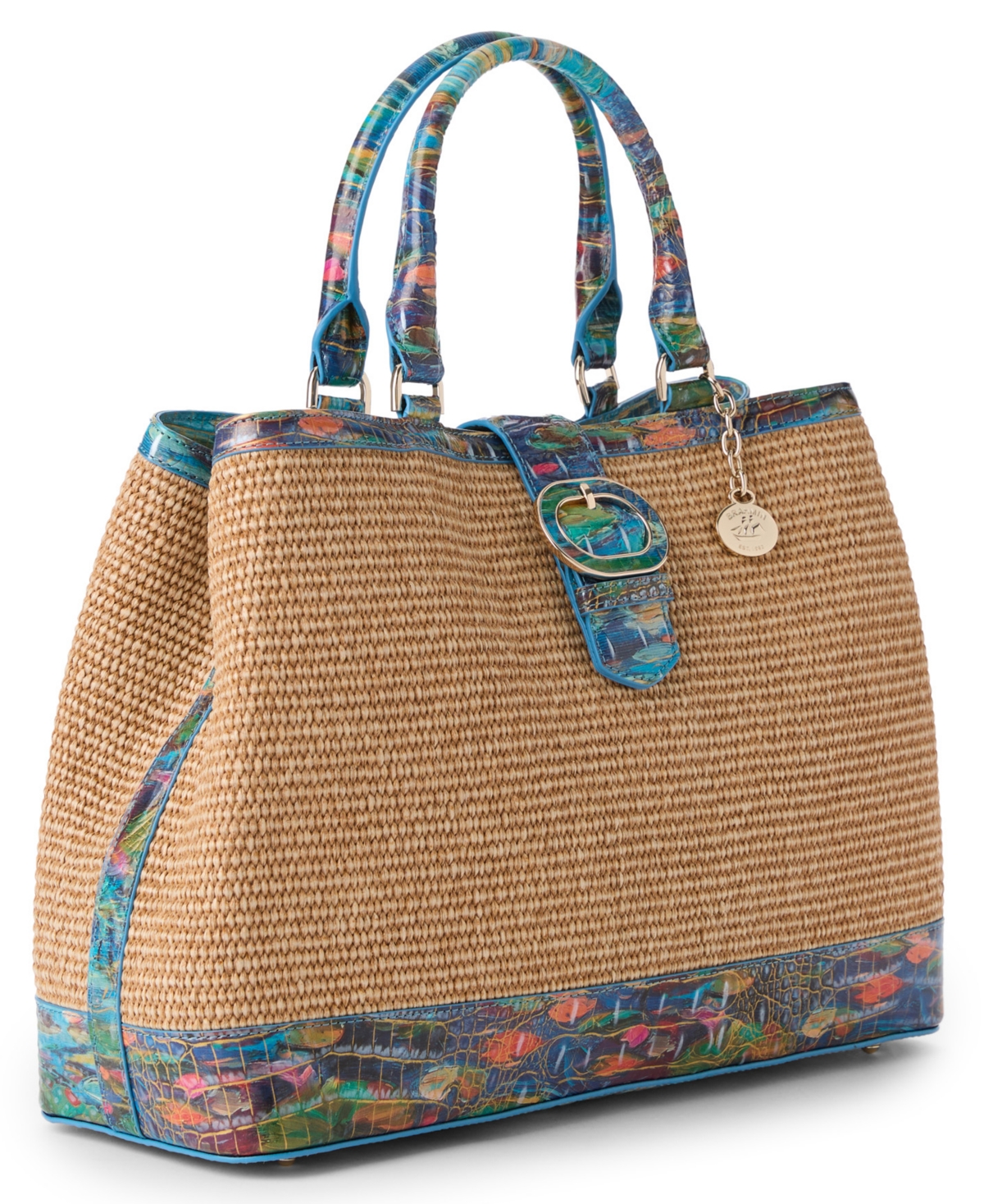 Brahmin Denise Raffia Carryall Extra Large Tote Bag