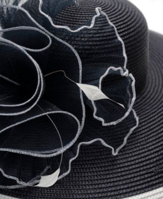 Two-Tone Extra Wide Brim Hat