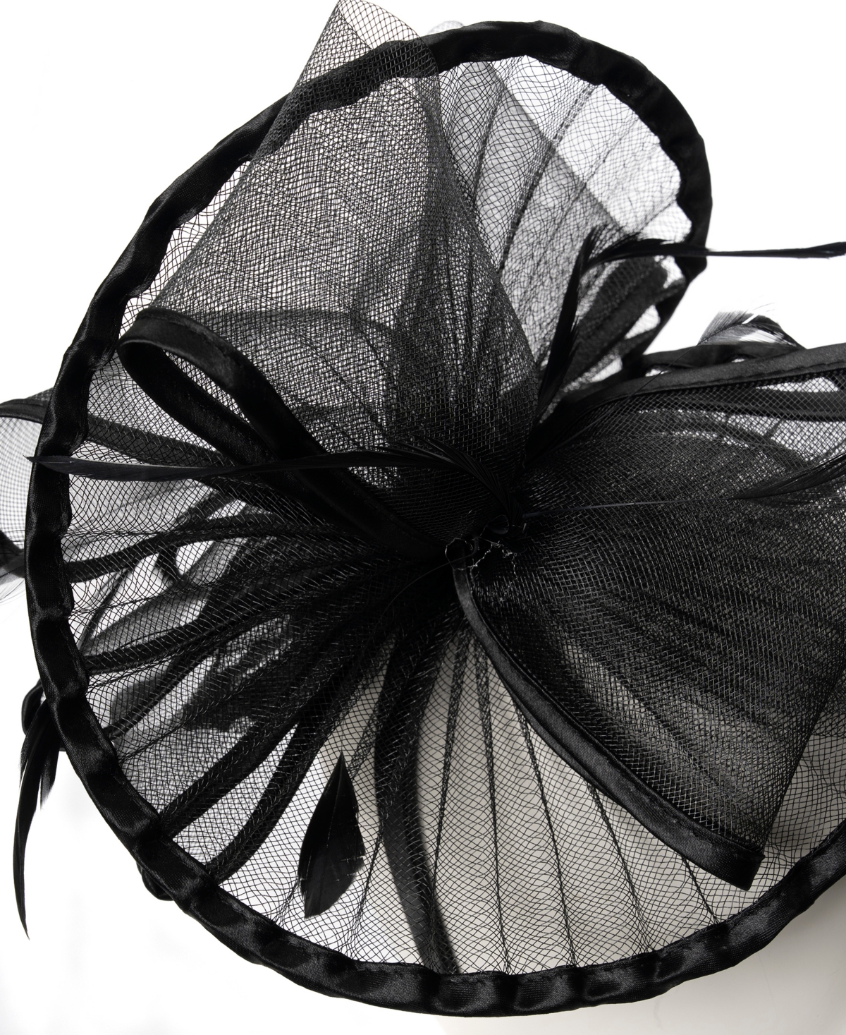 August Hats Sheer Pleated Fascinator Hat