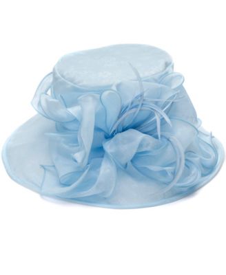 Lace Organza Wide Brim Hat