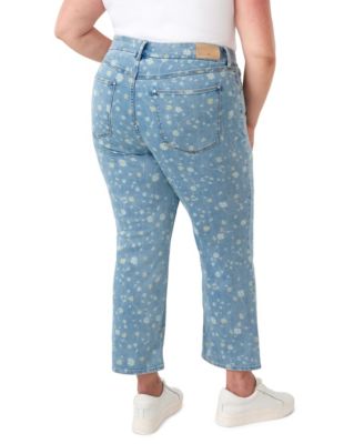 Plus Size Tummyless Ankle Straight Jeans