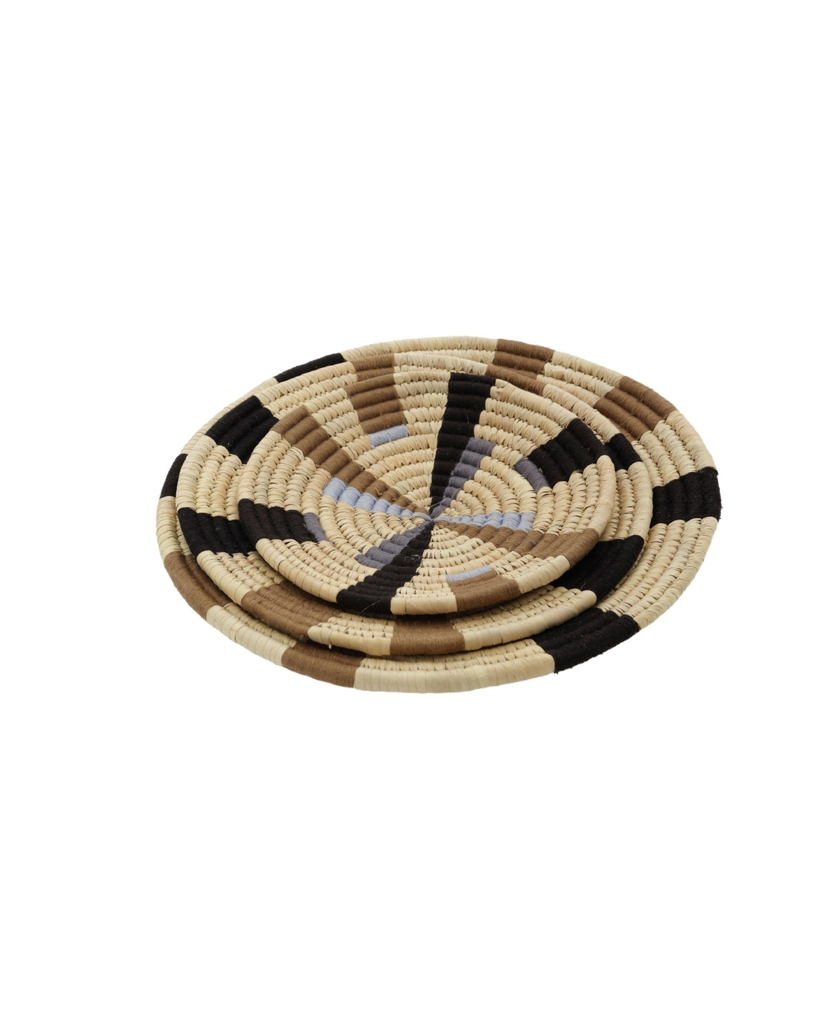 WickerVillage Wicker Village Sabai Grass Wall Basket Decor | Boho Hanging Wall Art | Neutral