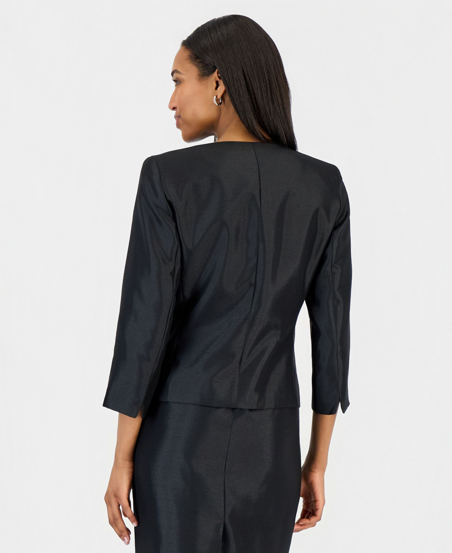 Women's Open-Front Jacket & Sleeveless Sheath Dress