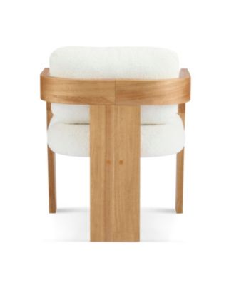 White Boucle Dining Chairs - 2 Pack