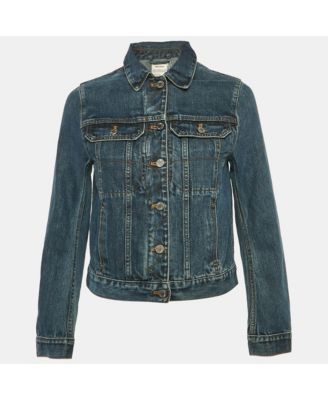 Pre-Owned Zadig & Voltaire Women's Blue Denim Button Front Kioky Art Jacket