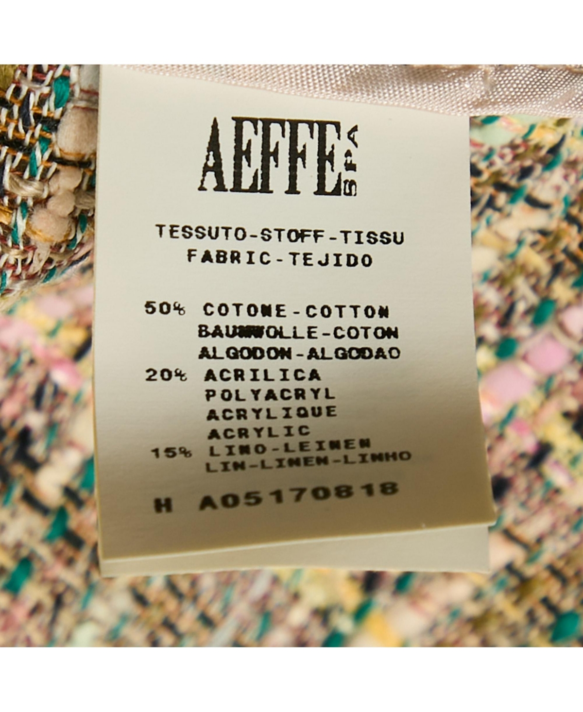 Pre-Owned Moschino Women's Cheap And Chic Multicolor Tweed Short Sleeve Jacket