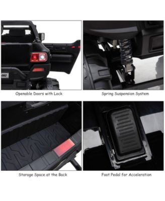 12V Kids Ride On Police Truck with Remote Control