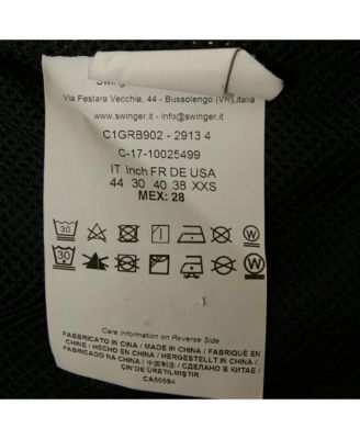 Women's Jeans Black Side Stripe Synthetic Zip-Up Jacket